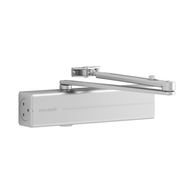 Rack and pinion door closers