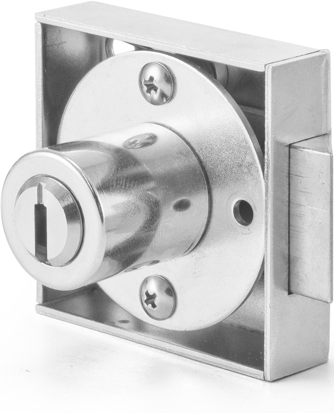 Deadbolt- and latch bolt lock, cam cylinder, Mounting - and Pressure cylinder