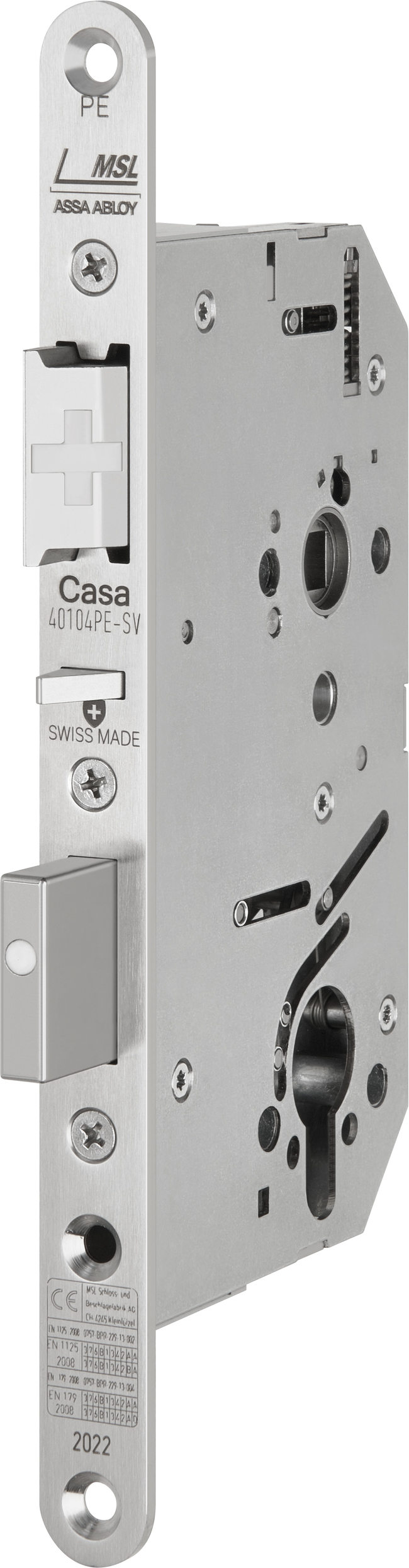 Panic safety single-point locking (solid leaf doors) 40104PE-SV